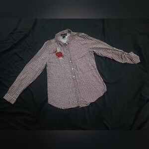 Women's Checkered Shirt with Embroidery